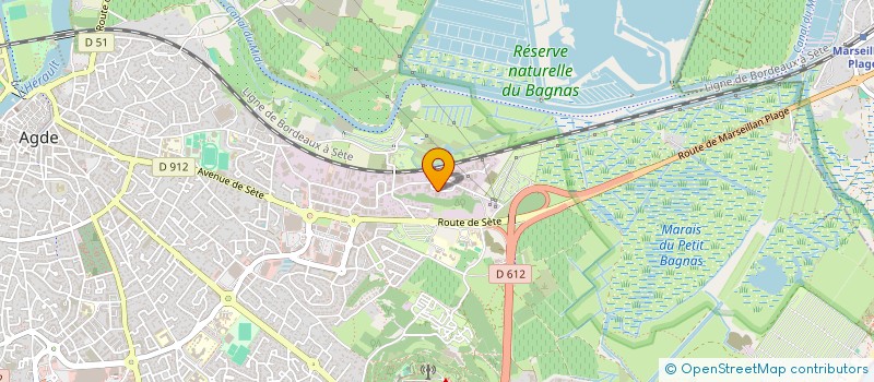 localisation de l'entreprise G.E CAULIER  AGDE