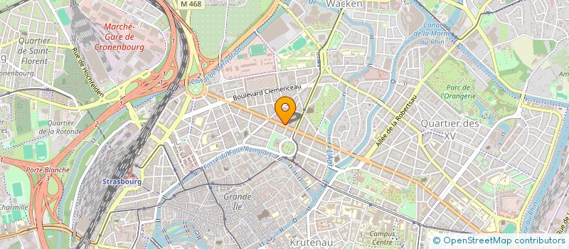 localisation de l'entreprise G.E.E.C.A. - GESTION ETUDES ET CONSEILS D'ALSACE à STRASBOURG