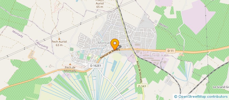 localisation de l'entreprise G E  ESSALE  CRUZY