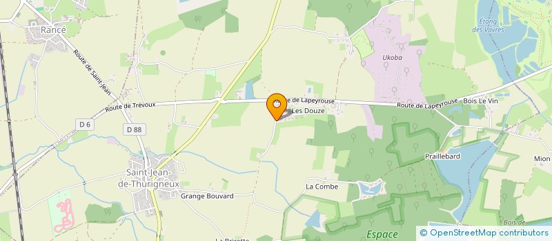 localisation de l'entreprise G.E.G.-GRIMAND ELECTRICITE GENERALE  SAINT-JEAN-DE-THURIGNEUX