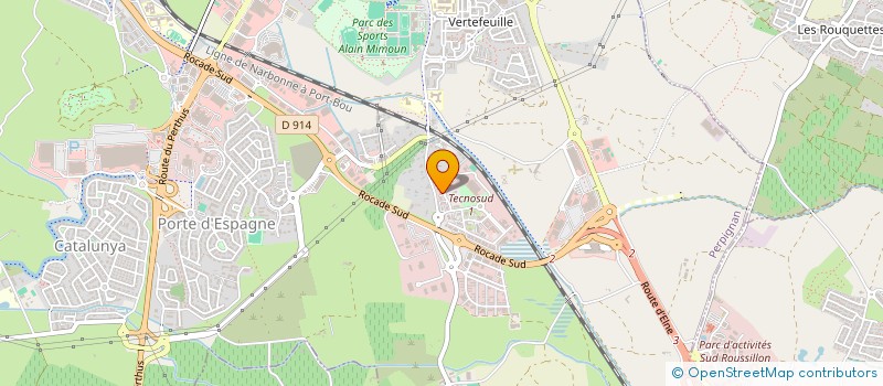 localisation de l'entreprise G E I Q BTP 66 à PERPIGNAN