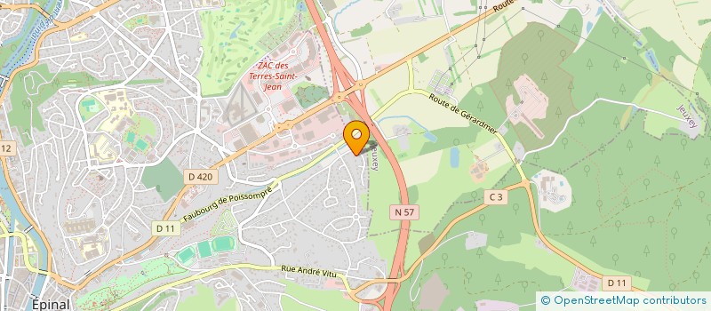 localisation de l'entreprise G E I S T 21 à EPINAL