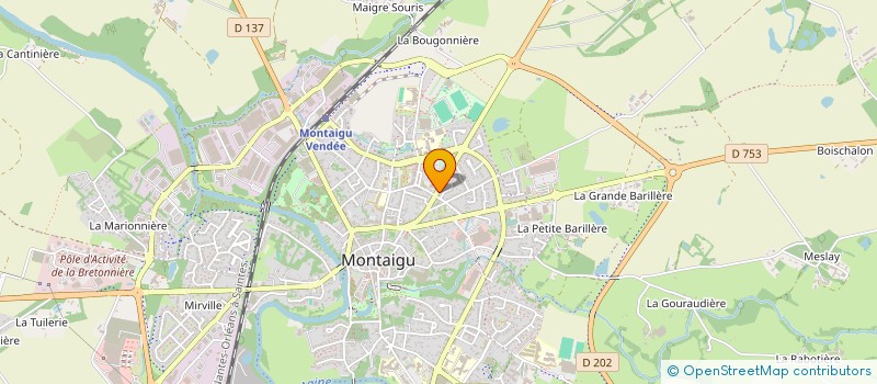 localisation de l'entreprise G.E.L.D. à MONTAIGU-VENDEE
