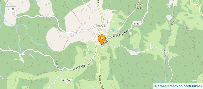 localisation de l'entreprise G.E. LA CHEVRE ET LE CHOU  VAOUR