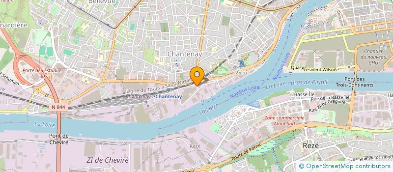 localisation de l'entreprise G.E.M. à NANTES