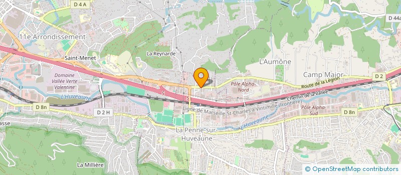 localisation de l'entreprise G E M  LA PENNE-SUR-HUVEAUNE