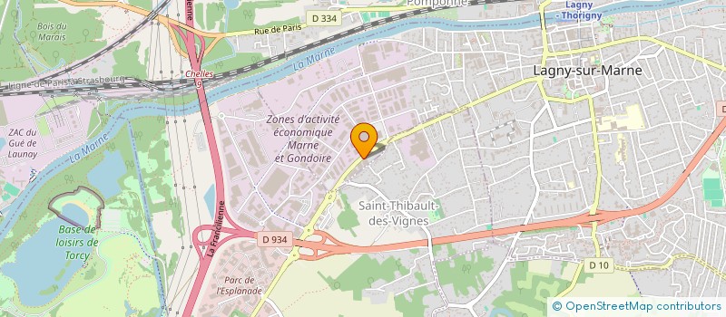 localisation de l'entreprise G.E.M. à LAGNY-SUR-MARNE