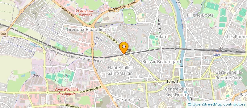 localisation de l'entreprise G.E.M FINANCES  CRAON