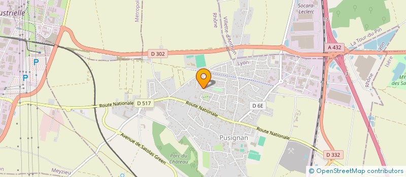 localisation de l'entreprise G.E.N.I.  PUSIGNAN