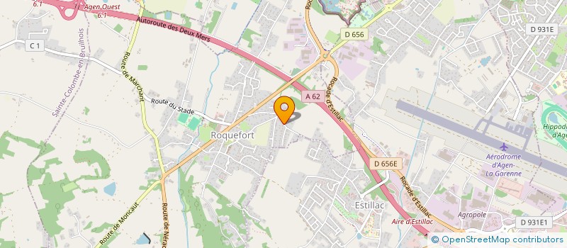 localisation de l'entreprise G.E.N.I.C.A.  ROQUEFORT