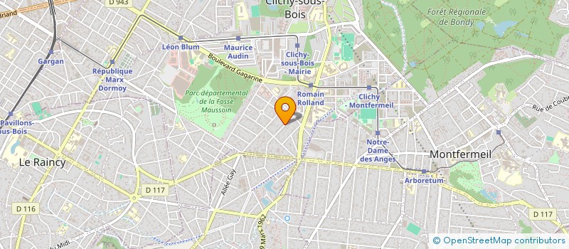 localisation de l'entreprise G.E.N IMPECCABLE à CLICHY-SOUS-BOIS