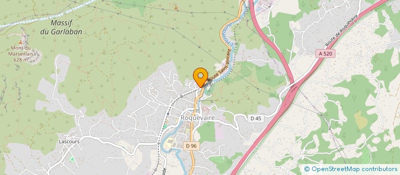 localisation de l'entreprise G E P  ROQUEVAIRE