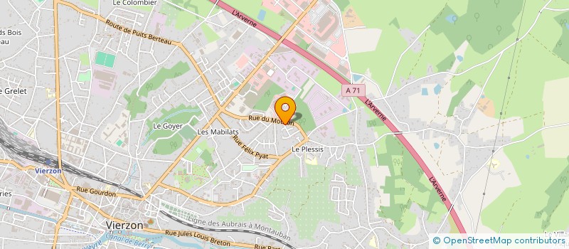 localisation de l'entreprise G E P  VIERZON