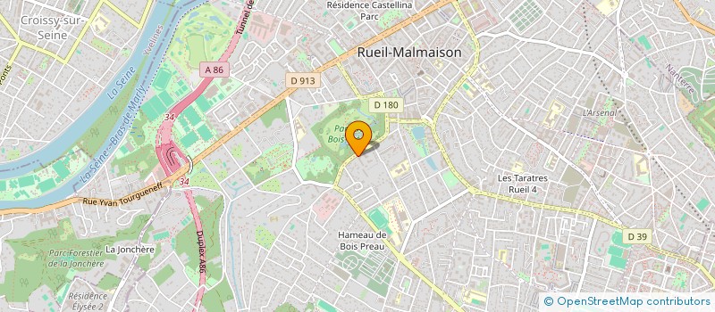 localisation de l'entreprise G.E.P IMMOBILIER à RUEIL-MALMAISON