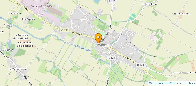 localisation de l'entreprise G.E.P.S.  PRAHECQ