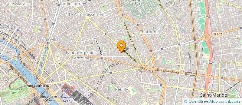 localisation de l'entreprise G E R A L à PARIS
