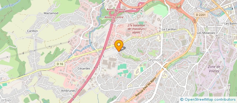 localisation de l'entreprise G.E.R. TRANSPORTS à ANNECY