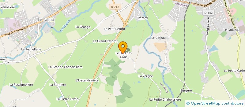 localisation de l'entreprise G E S A G R I  LE TALLUD