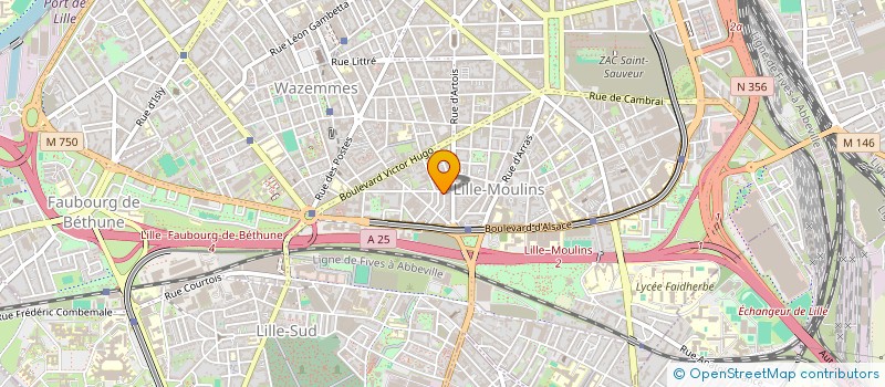 localisation de l'entreprise G'ELEC à LILLE