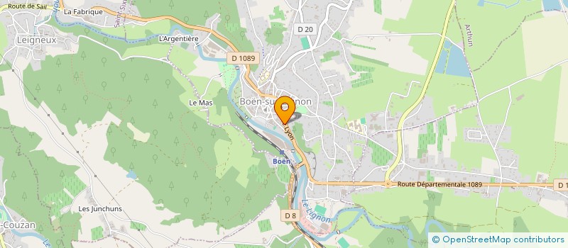 localisation de l'entreprise G ELEC à BOEN-SUR-LIGNON