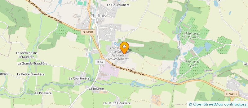 localisation de l'entreprise G.EMPL LE FIEF  BAZOGES-EN-PAREDS