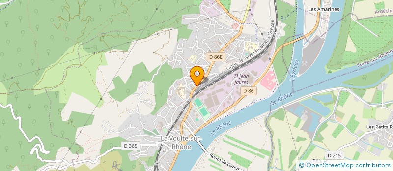 localisation de l'entreprise G ET D  LA VOULTE-SUR-RHONE