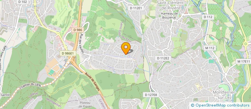 localisation de l'entreprise G ET G  MONTPELLIER