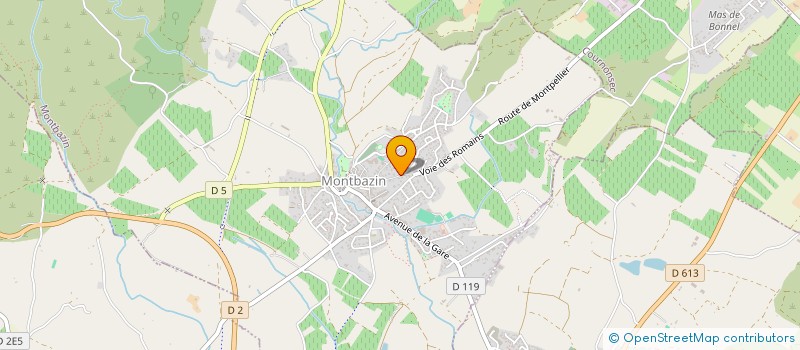 localisation de l'entreprise G ET H IMMOBILIER  MONTBAZIN