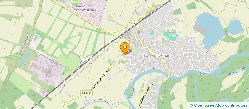 localisation de l'entreprise G ET S IMMO  LA WANTZENAU