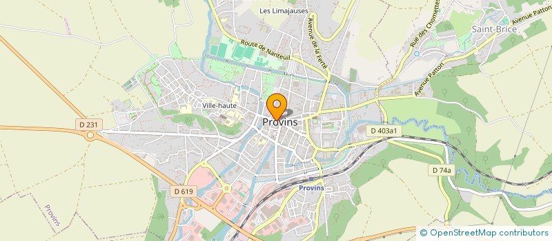localisation de l'entreprise G ET V à PROVINS