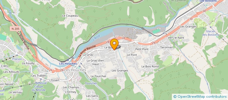 localisation de l'entreprise G EVENTS BY MARINE  LES HOUCHES