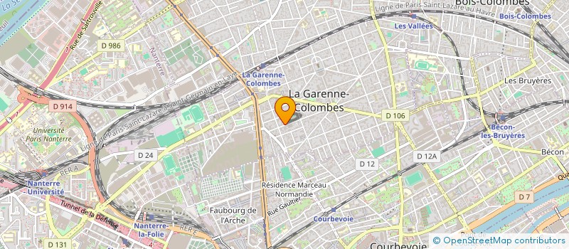 localisation de l'entreprise G.EXPERTISES ET PARTICIPATIONS à LA GARENNE-COLOMBES