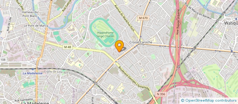 localisation de l'entreprise G. EXPERTIZ à MARCQ-EN-BARŒUL