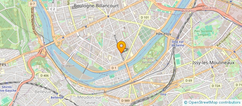 localisation de l'entreprise G.F. à BOULOGNE-BILLANCOURT