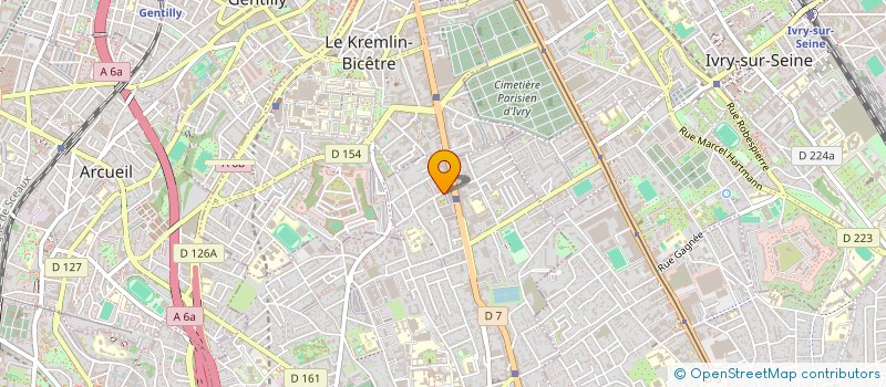 localisation de l'entreprise G & F  VILLEJUIF