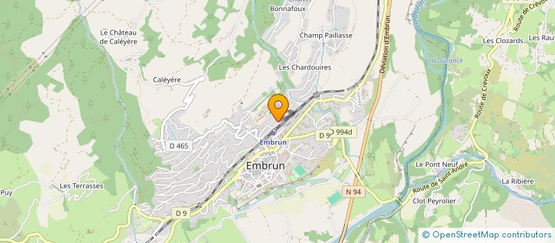 localisation de l'entreprise G.F.  EMBRUN