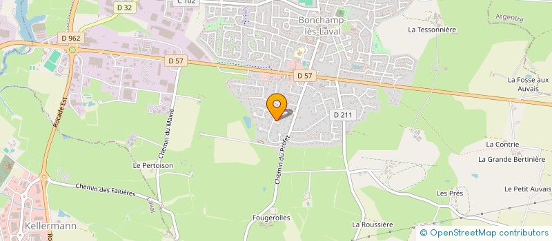 localisation de l'entreprise G F A BRICHEREL  BONCHAMP-LES-LAVAL