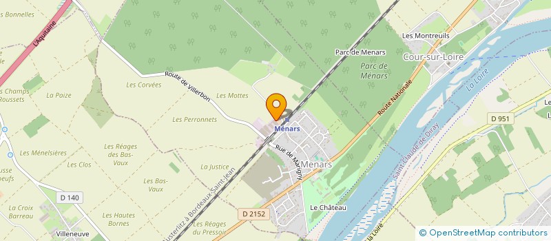 localisation de l'entreprise G.F.A. CHAMPS SAINTE MARIE  MENARS