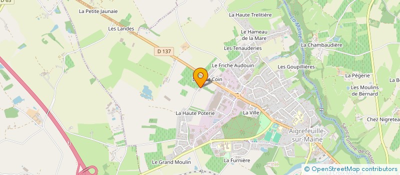 localisation de l'entreprise G.F.A. CORMERAIS  AIGREFEUILLE-SUR-MAINE