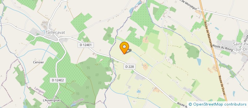 localisation de l'entreprise G.F.A. CRESSON  SAVIGNAC-DE-DURAS