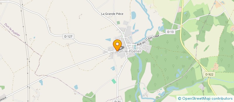 localisation de l'entreprise G.F.A DE BAZELLE  DUN-LE-POELIER