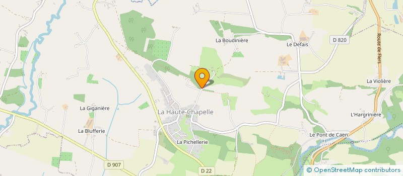 localisation de l'entreprise G.F.A. DE CHANCEROT à LONLAY L'ABBAYE