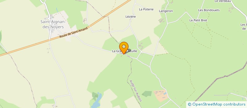 localisation de l'entreprise G.F.A DE L'AUBOIS  AUGY-SUR-AUBOIS