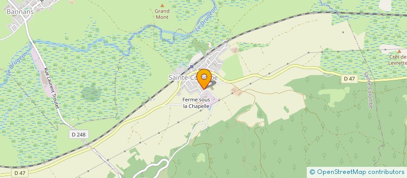 localisation de l'entreprise G.F.A. DE LA CHAPELLE  SAINTE-COLOMBE