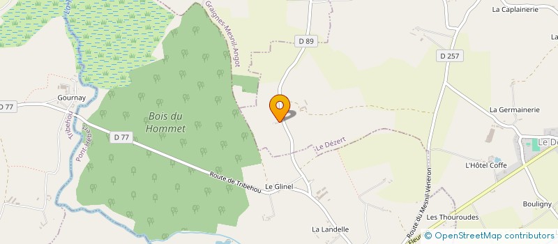 localisation de l'entreprise G.F.A. DE LA HOGUE  LE DEZERT