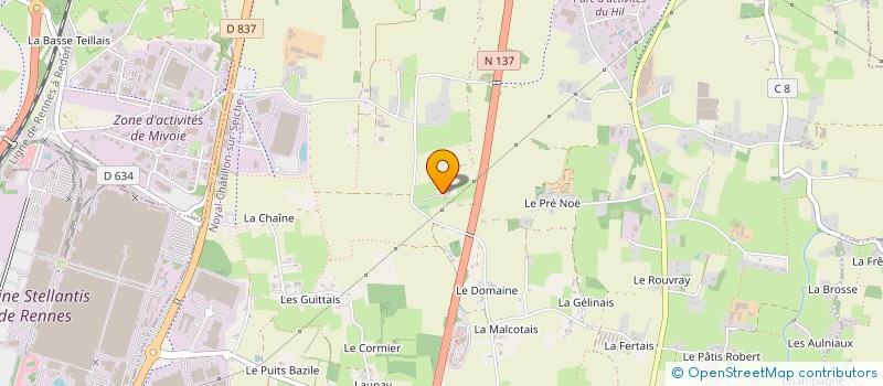 localisation de l'entreprise G.F.A. DE LANCE  NOYAL-CHATILLON-SUR-SEICHE