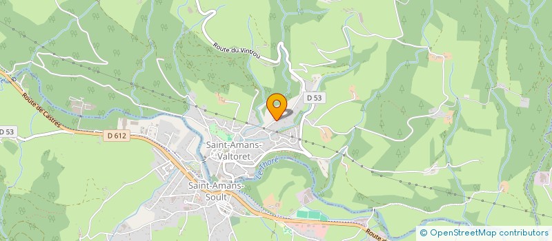localisation de l'entreprise G F A DE ROQUES  SAINT-AMANS-VALTORET