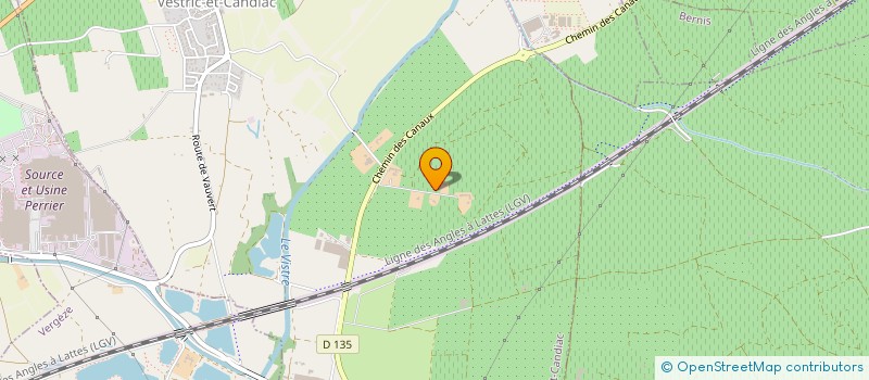 localisation de l'entreprise G.F.A. DECOVERTE IMMO  VESTRIC-ET-CANDIAC