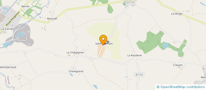 localisation de l'entreprise G.F.A. DES GRANDES PIECES à PARNAC