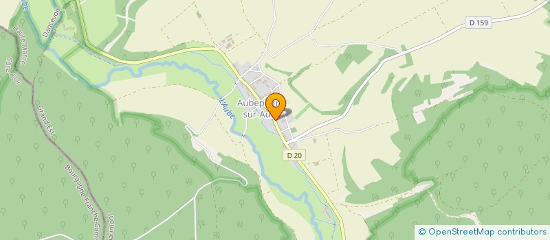 localisation de l'entreprise G.F.A DES PROPRIETES STRABACH ET MITAUT à AUBEPIERRE-SUR-AUBE